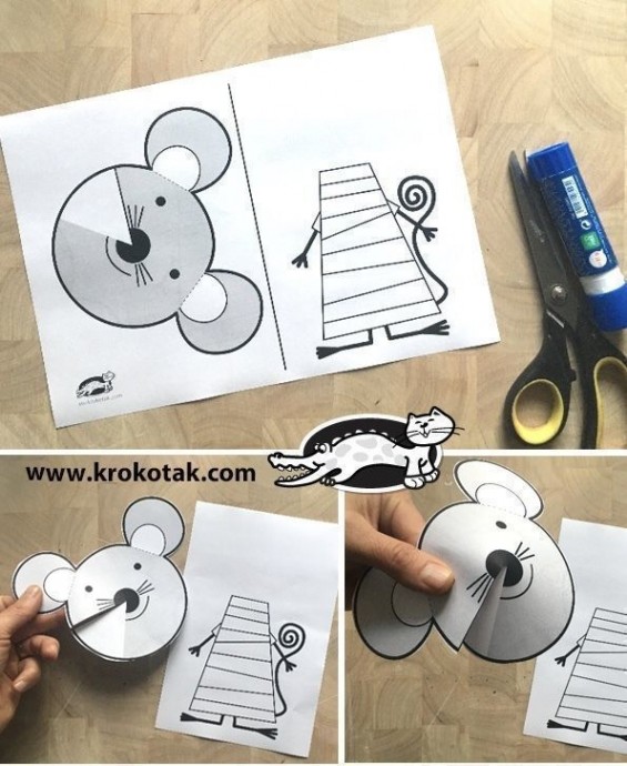 Объемная аппликация &laquo;Милый мышонок&raquo;