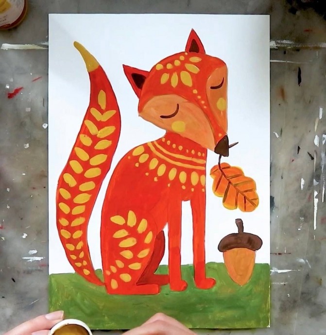 Осенняя лисичка Осенняя лисичка