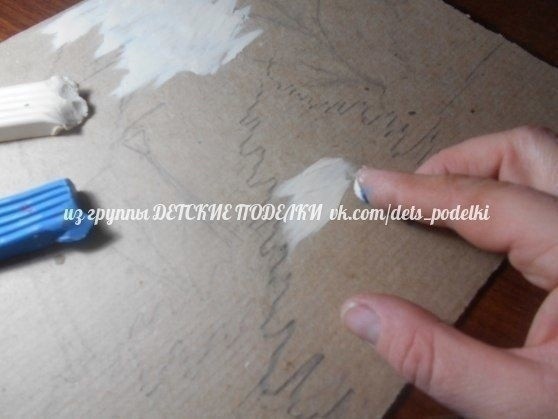 ​Пластилиновая живопись "Осень в лесу"