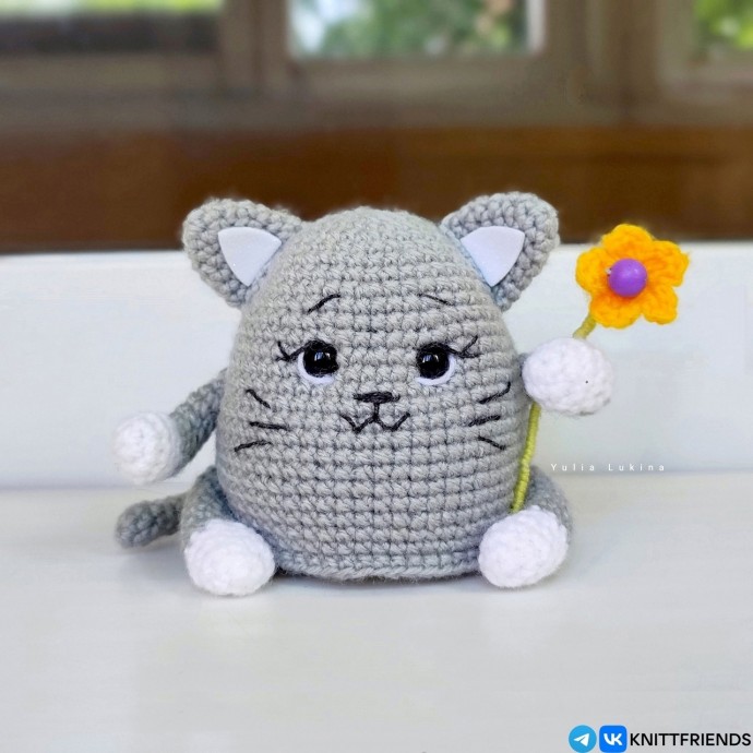 Толстый котик крючком Толстый котик крючком
