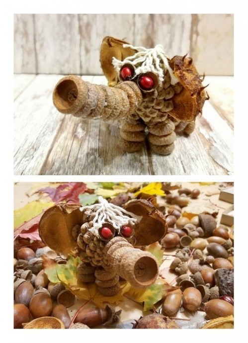 Животные из природных материалов