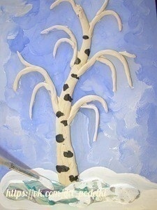 Зимняя березка