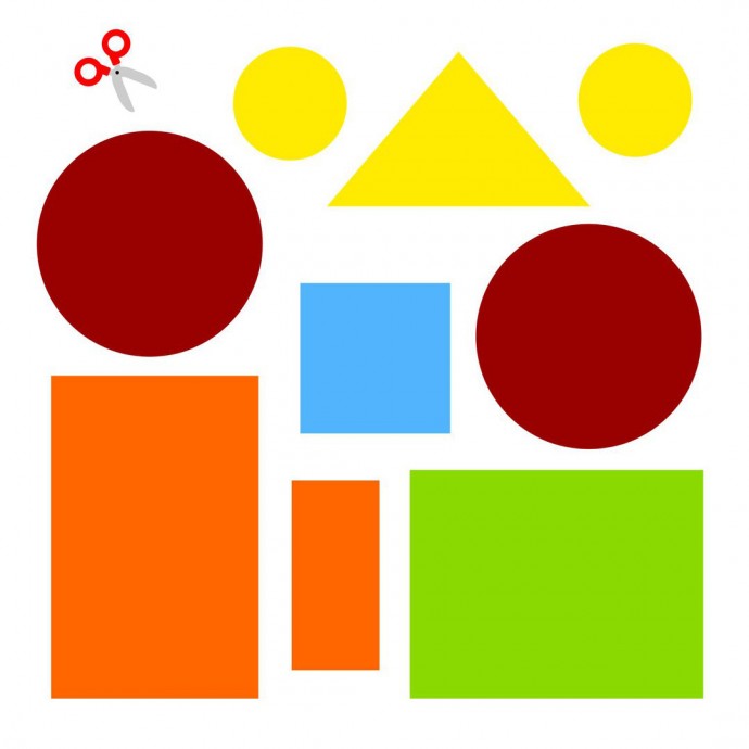 ​Аппликации из геометрических фигур