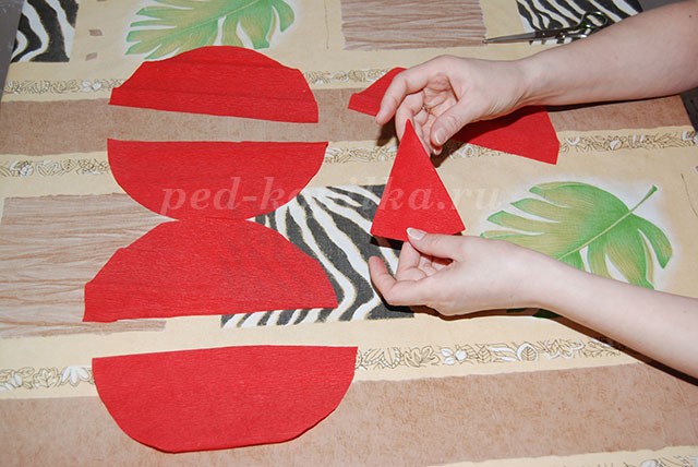 ​Цветы из крепированной бумаги: часть 1