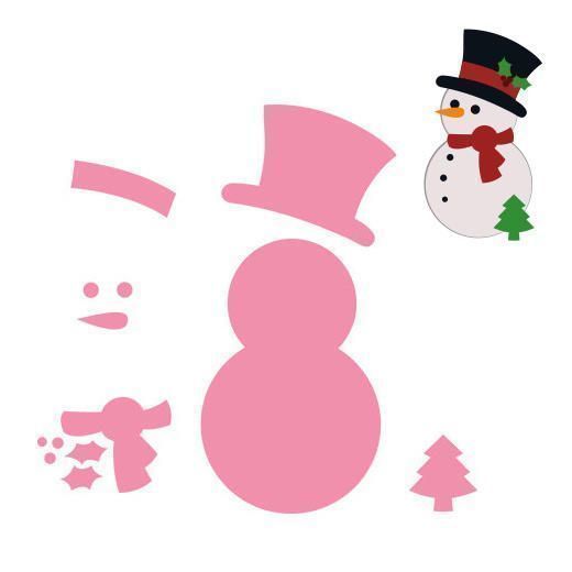 Новогодние шаблоны для аппликаций