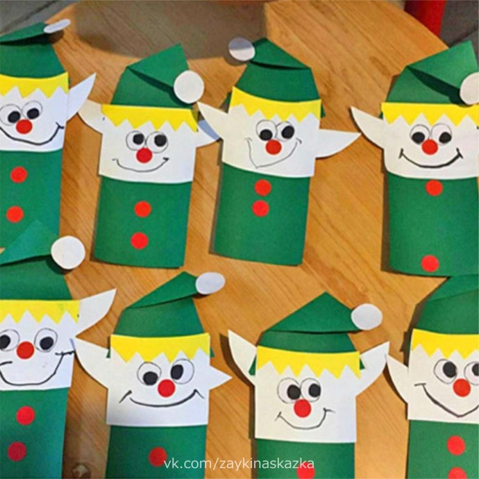 ​Сказочные эльфы из цветной бумаги