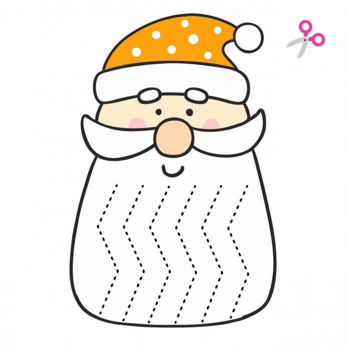 Вырезаем разной формы бороды у гномиков Вырезаем разной формы бороды у гномиков