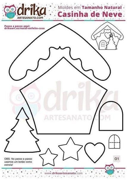 Сказочные домики из фетра