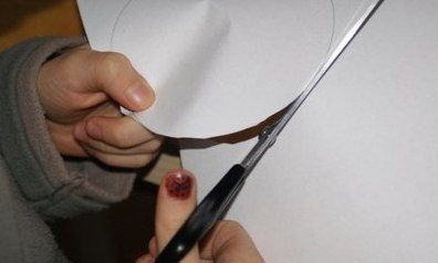 Новогодняя открытка из кружочков