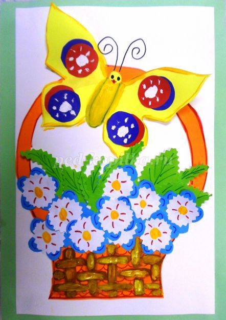 Открытка к 8 Марта "Цветы для мамы"