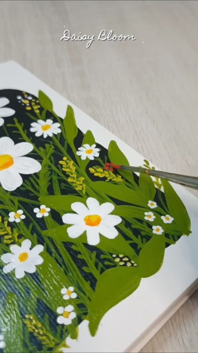 Рисуем цветочную поляну Рисуем цветочную поляну