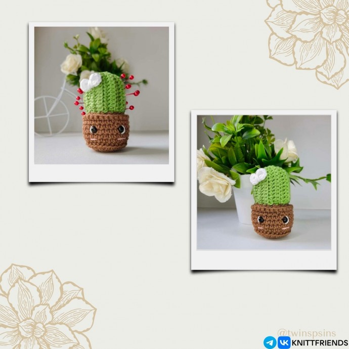 Кактусик крючком Кактусик крючком
