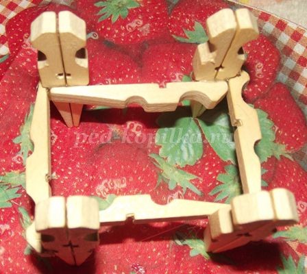 Кресло-качалка из прищепок: мастер-класс, часть 1