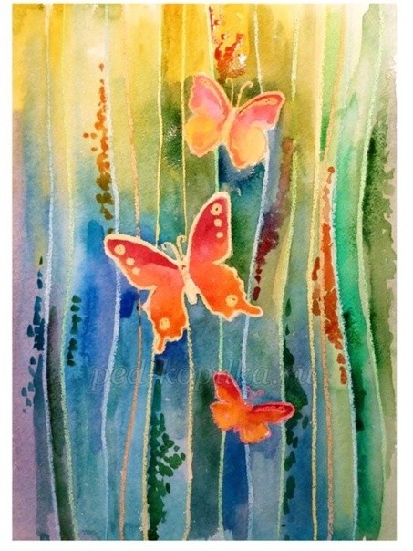 ​Рисуем красивых бабочек