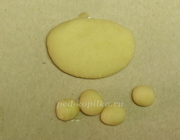 Котик из соленого теста