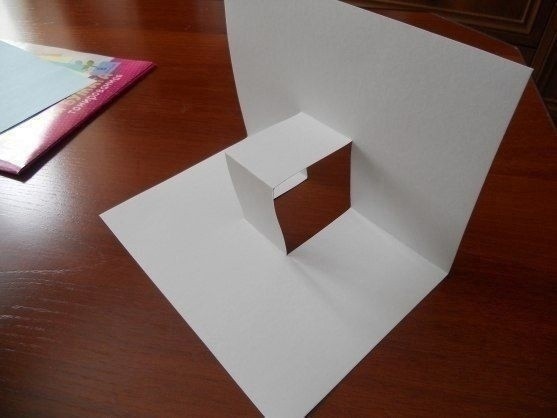 Объёмная открытка "Корзинка с цветами"