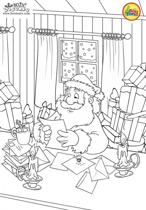 Новогодние раскраски для детей Новогодние раскраски для детей