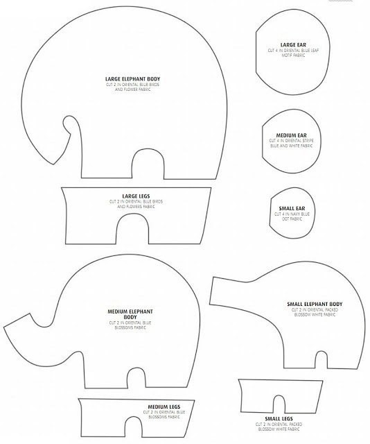 ​Текстильные игрушки "Слоники"