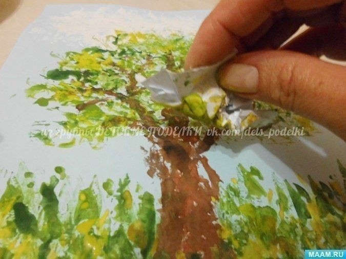 Летнее нетрадиционное рисование