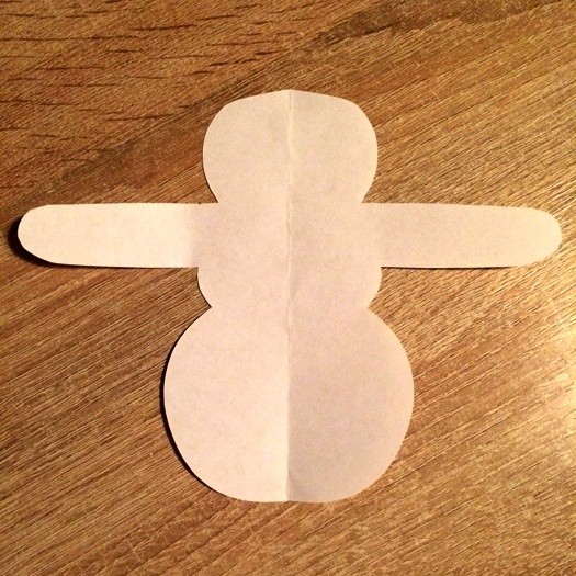 Зимняя аппликация "Снеговик с подарком" Зимняя аппликация "Снеговик с подарком"