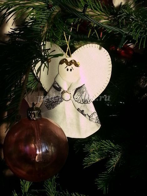 Изготавливаем с детьми ангела: часть 2