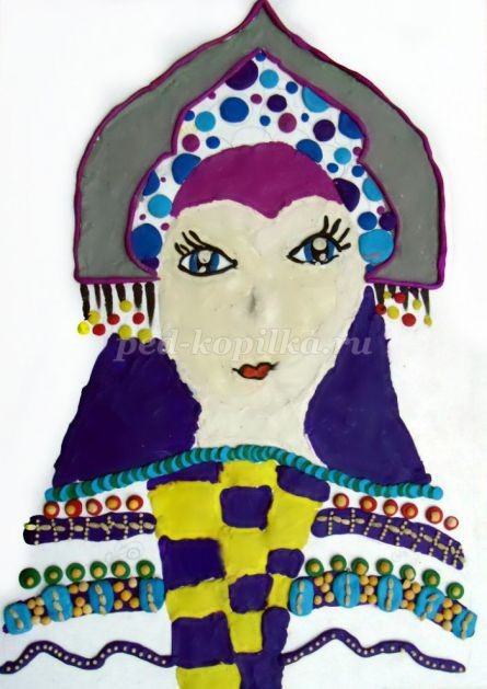 Пластилинография "Снегурочка": часть 2