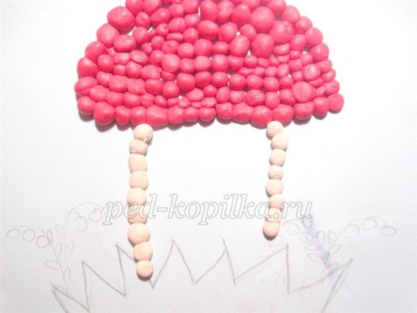 Пластилинография "Фантазийный грибок" Пластилинография "Фантазийный грибок"