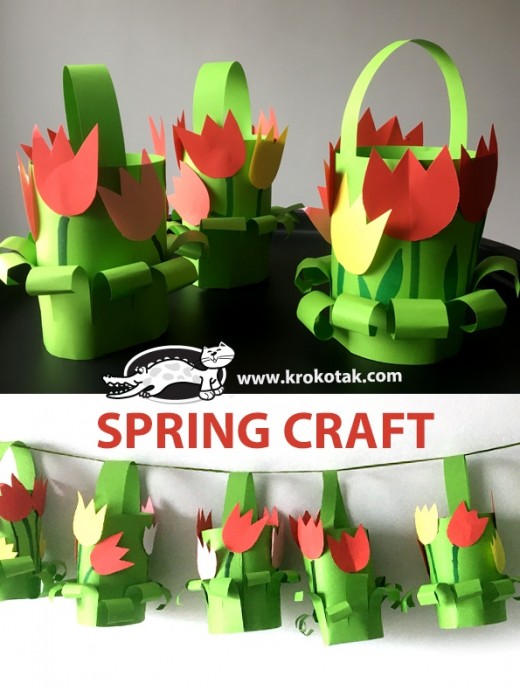 Весенняя корзинка с цветами Весенняя корзинка с цветами