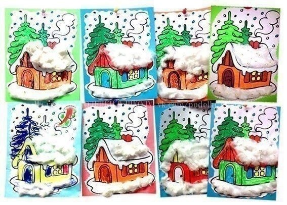 ​Зимний домик в снегу