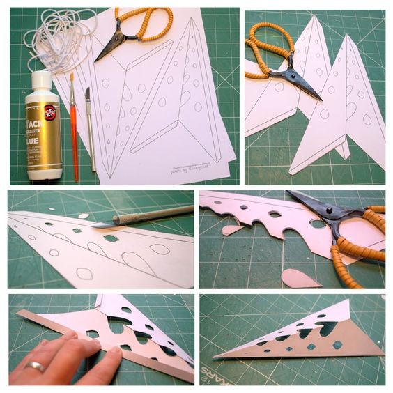 Объемные звездочки-фонарики из бумаги Объемные звездочки-фонарики из бумаги