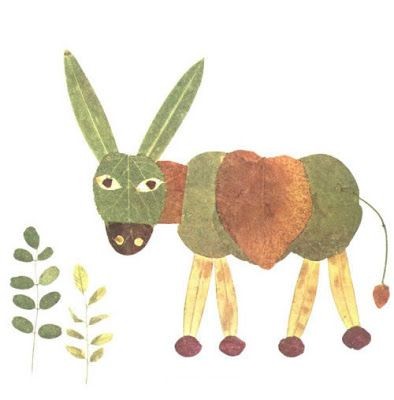 Картины из листьев Картины из листьев