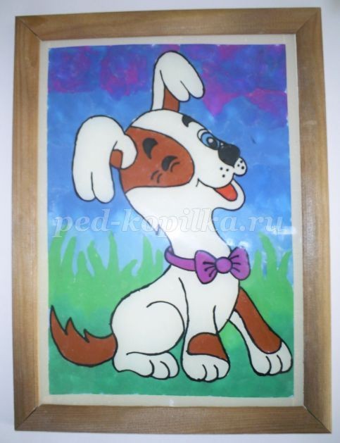 ​Пластилинография: собака