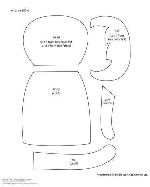 Простая примитивная кукла