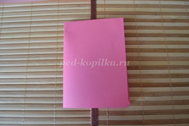 Цветок сакуры из цветной бумаги: часть 1