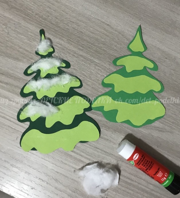 Зимние поделки: дом в снегу