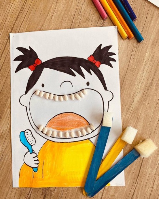 Поделка в игровой форме "Чистим зубки"