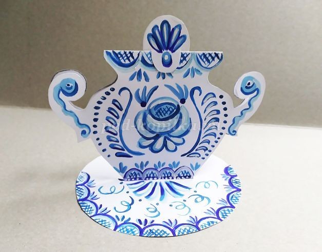 Чайный сервиз из бумаги: часть 2 Чайный сервиз из бумаги: часть 2