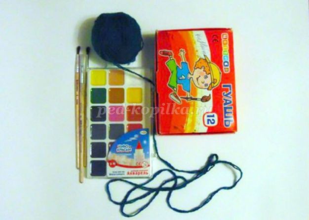 Нетрадиционное рисование нитками: часть 1 Нетрадиционное рисование нитками: часть 1