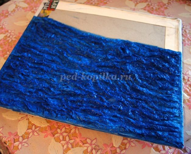 Действующая миниатюра "Весенний пейзаж": мастер-класс, часть 3