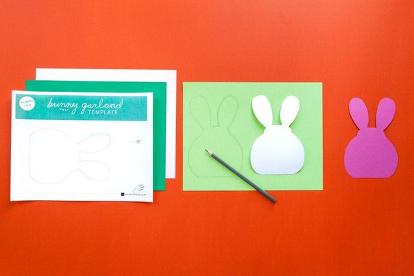 Гирлянда-кролики для декора Гирлянда-кролики для декора