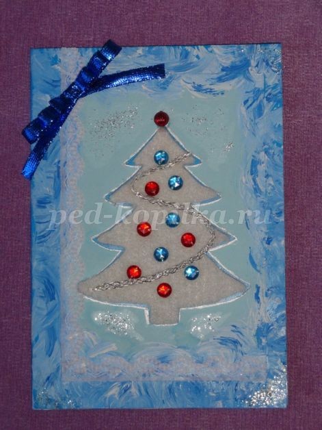 Красивая новогодняя открытка: часть 2
