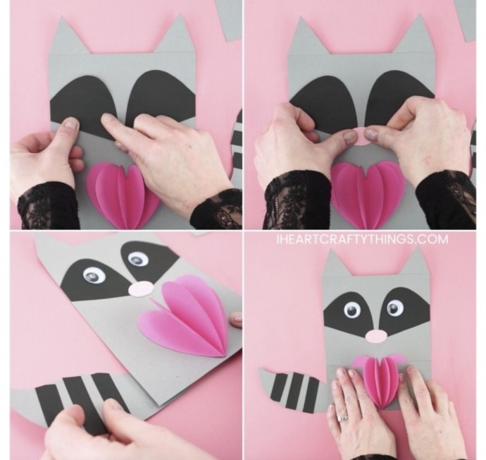 Лисенок и енот