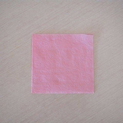 Объёмная цифра из салфеток Объёмная цифра из салфеток