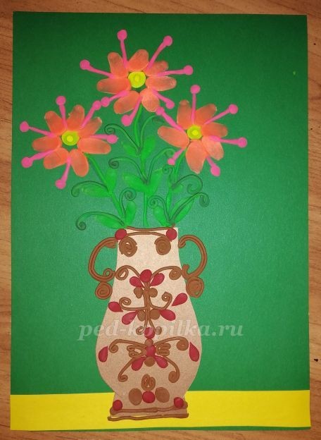 Пластилинография: цветы: часть 3 Пластилинография: цветы: часть 3