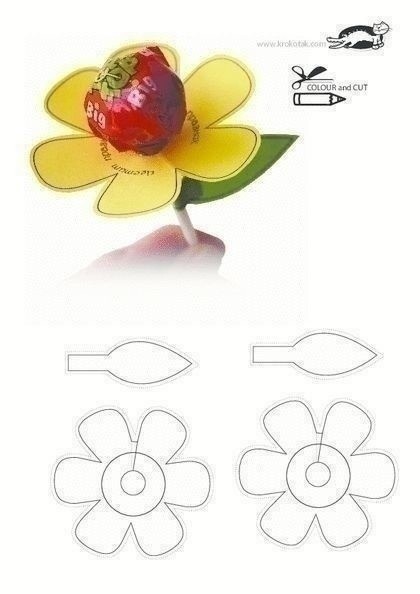 Поделка с чупа-чупсами Поделка с чупа-чупсами