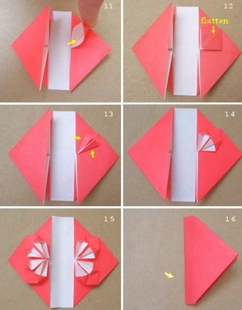 Сердце в технике оригами