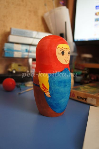 Роспись матрешек по сказке "Репка": мастер-класс, часть 3
