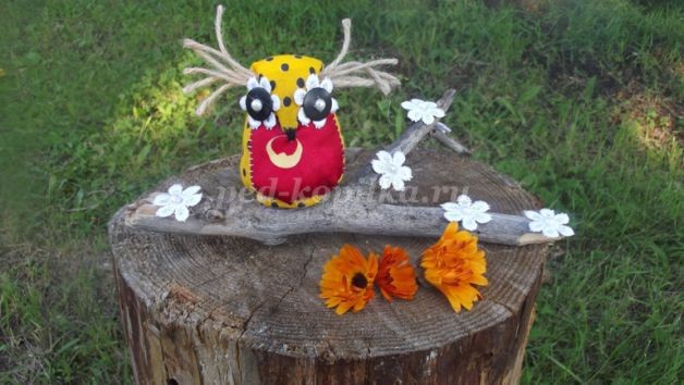 ​Сова из ткани: часть 2