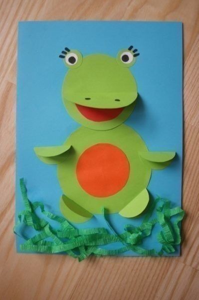 Лягушонок из кружочков Лягушонок из кружочков