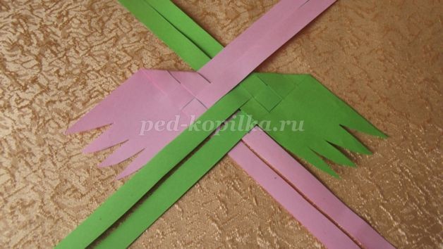 ​Плетение птички из бумаги: мастер-класс, часть 1